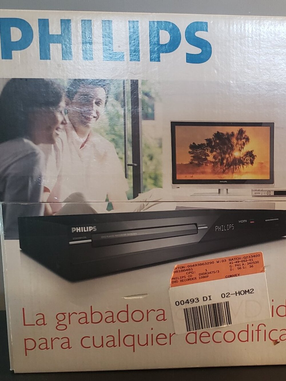 NIB Philips DVDR3475 DVD Recorder